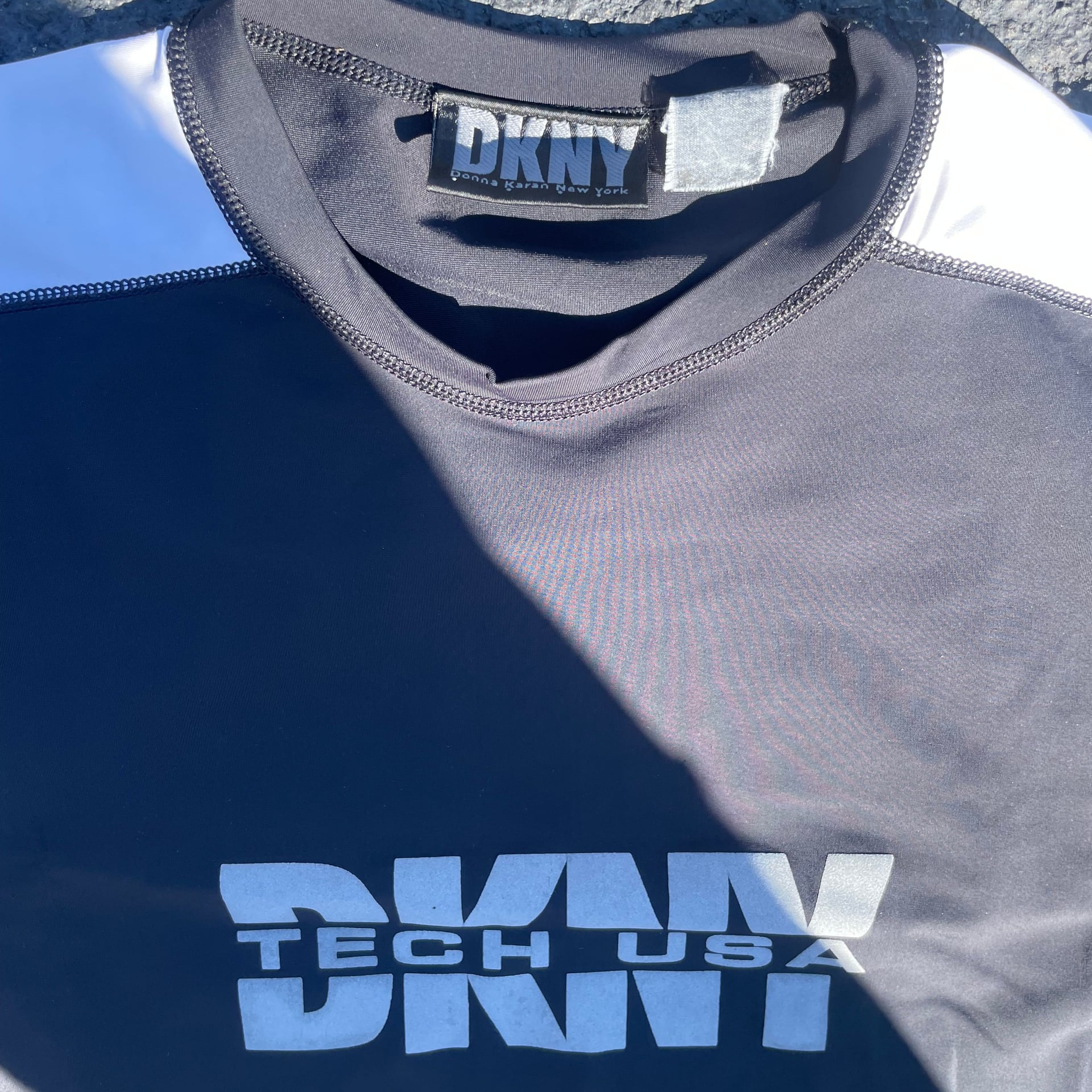 Vintage DKNY Tech USA Workout Shirt, Large 2