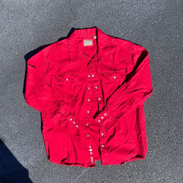 Western Pearl Snap Shirt, XL