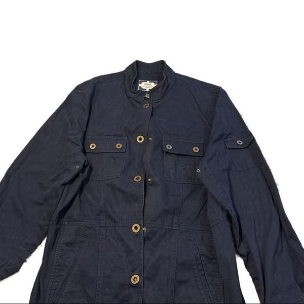Vintage Ralph Lauren Navy Blue Jacket Sz M Lauren Navel Supply Company