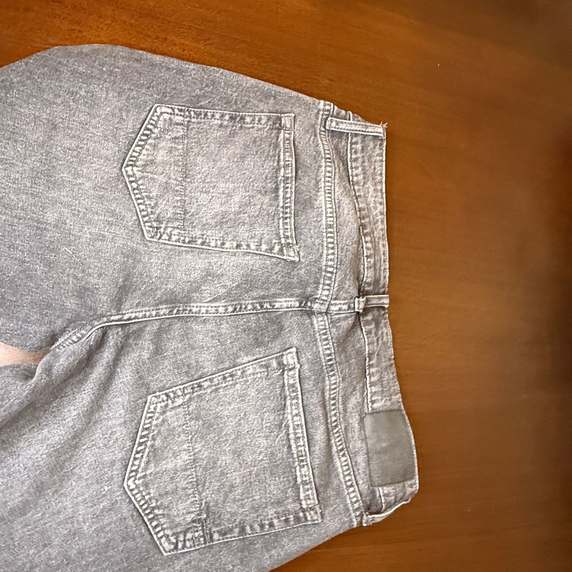 Aero Aeropostale Straight Jeans Distressed Gray Men's 30x31 7