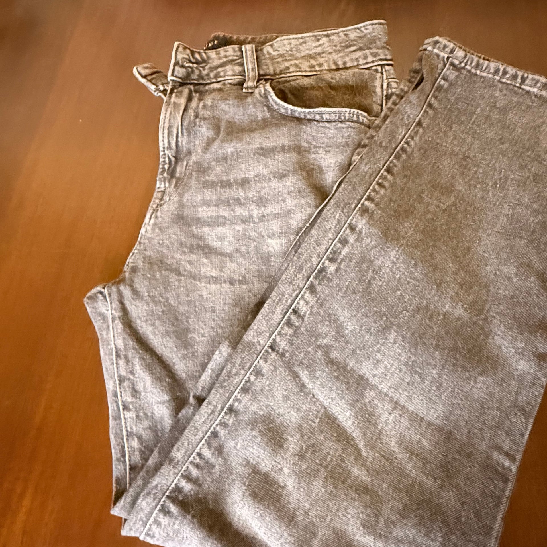 Aero Aeropostale Straight Jeans Distressed Gray Men's 30x31 9