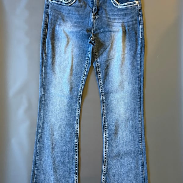 Sexy Couture silver Jeans Mid Rise  Women's 