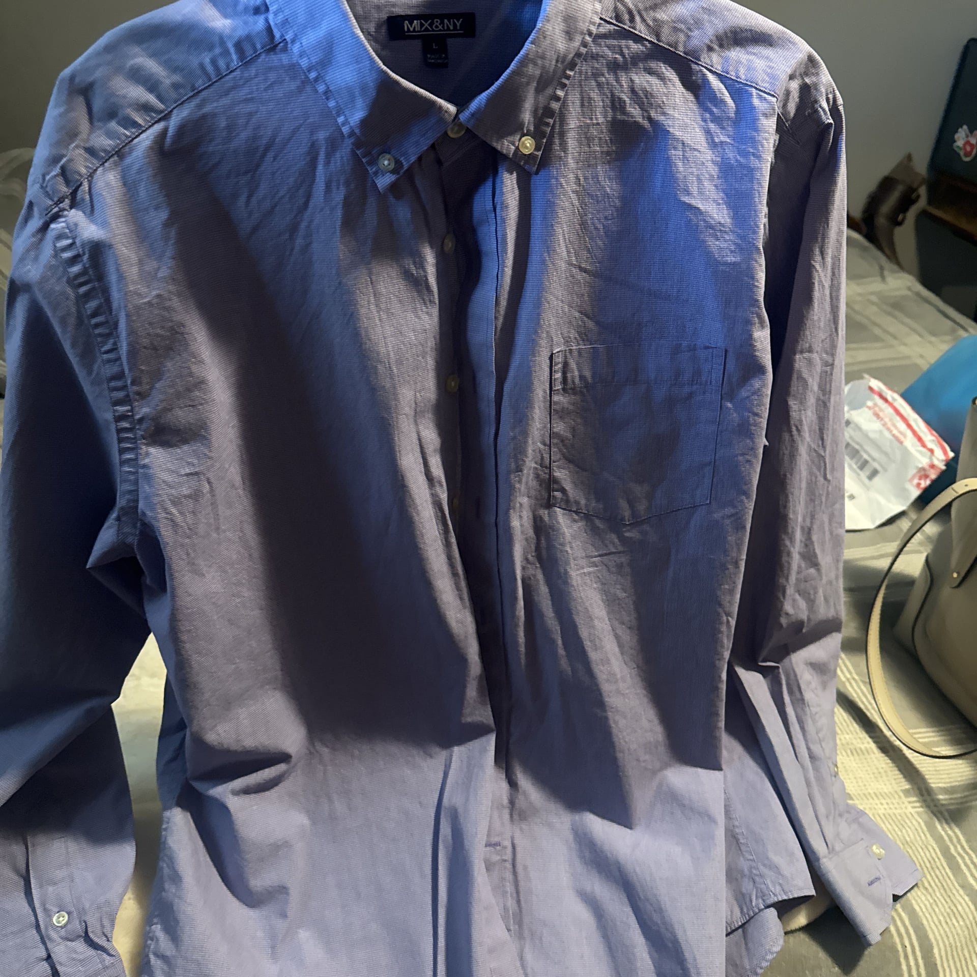 Tommy Bahama Jeans Men's Blue Button Down Shirt 1