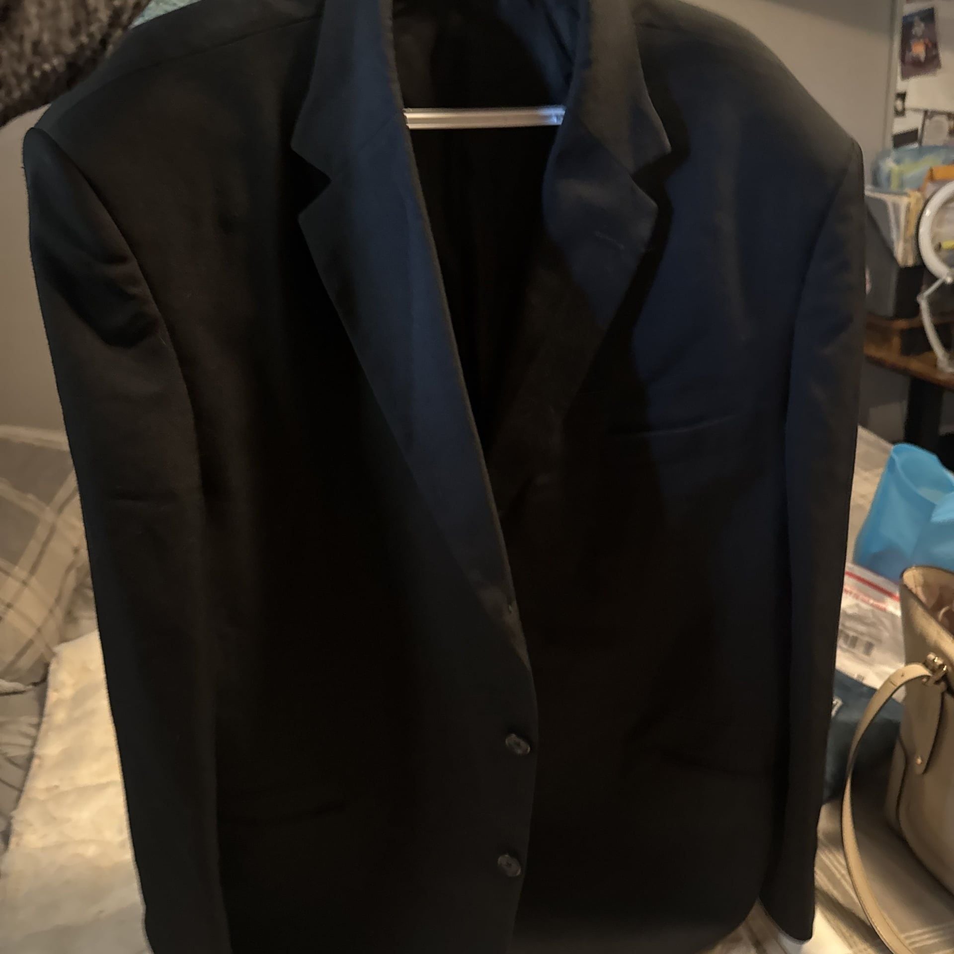 Black Regular Fit Suit Jacket City Streets 1