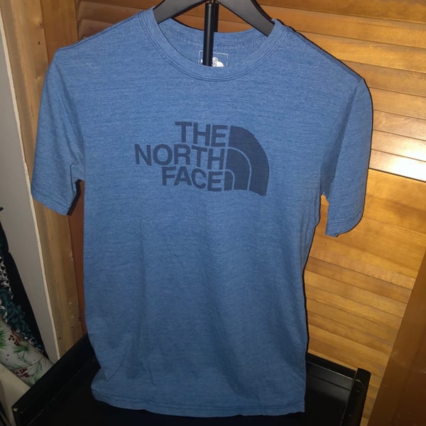 The North Face Men's Blue Short Sleeve Half Dome Tri-Blend Tee