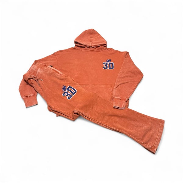 King 3D Cloth Track Suit Orange 