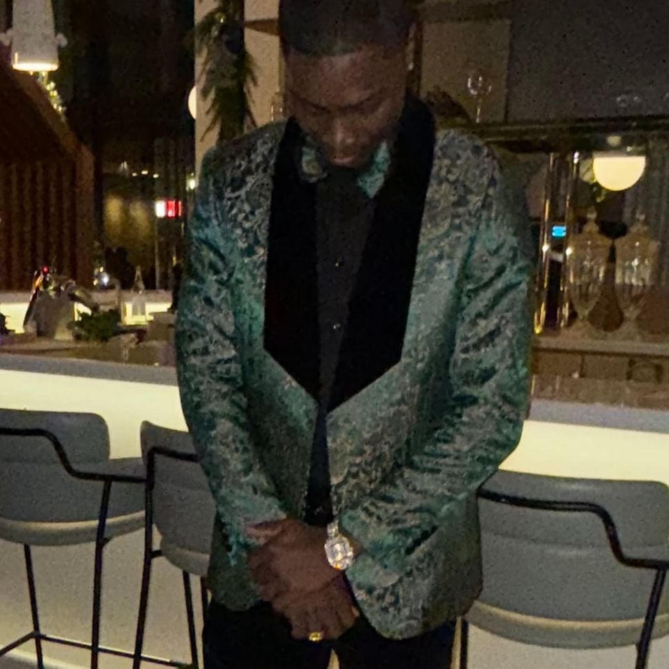 Green & Gold Paisley Slim Fit Men's Jacket 2