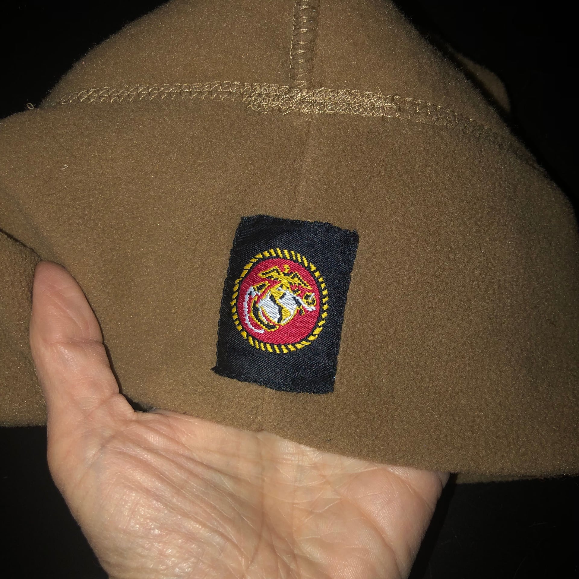 Polartec Hardface Coyote Brown Microfleece Watch cap Large / X Large USMC NOS 2