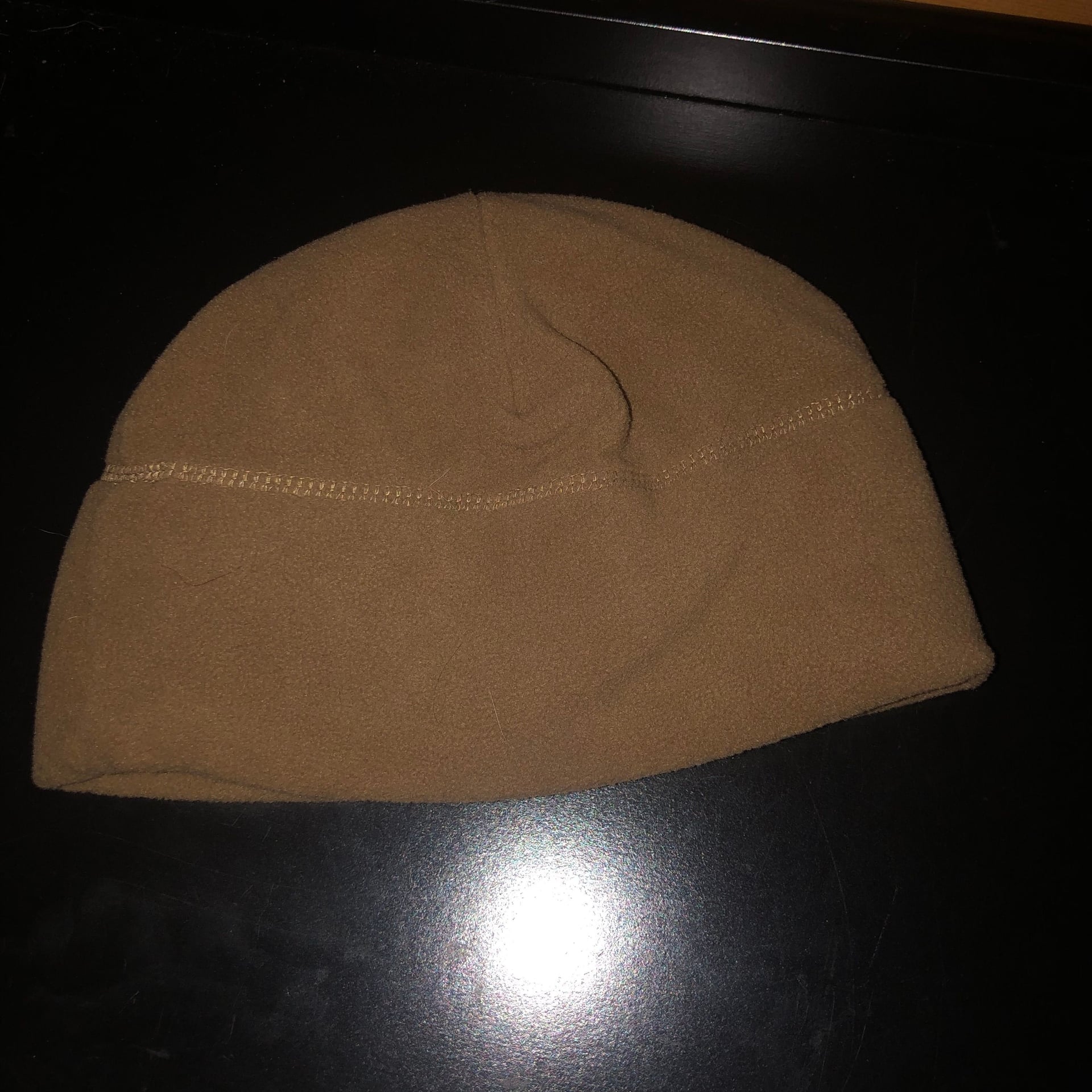 Polartec Hardface Coyote Brown Microfleece Watch cap Large / X Large USMC NOS 4