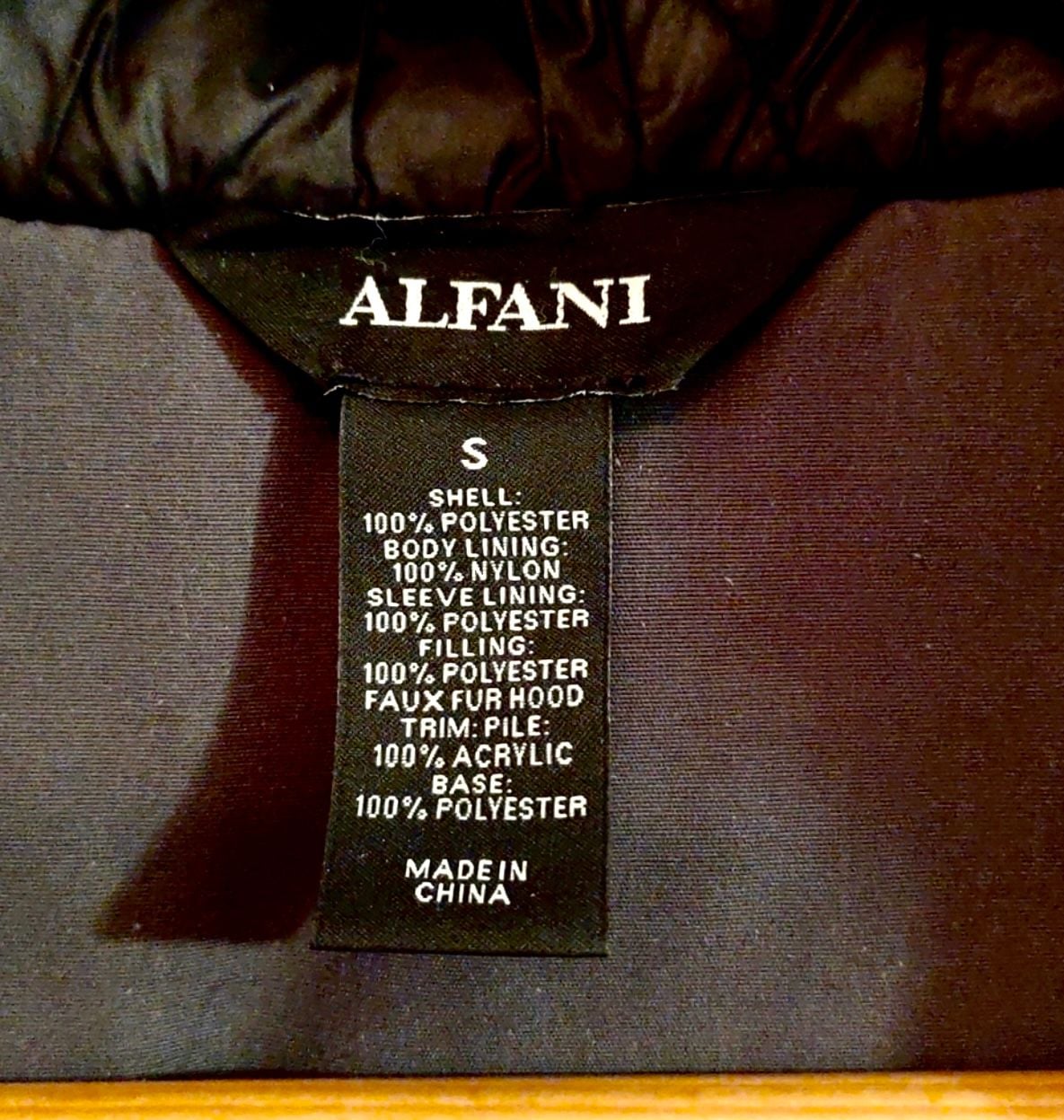 ALFANI Men's Hooded Faux-Fur Trim Winter Parka Coat S 5