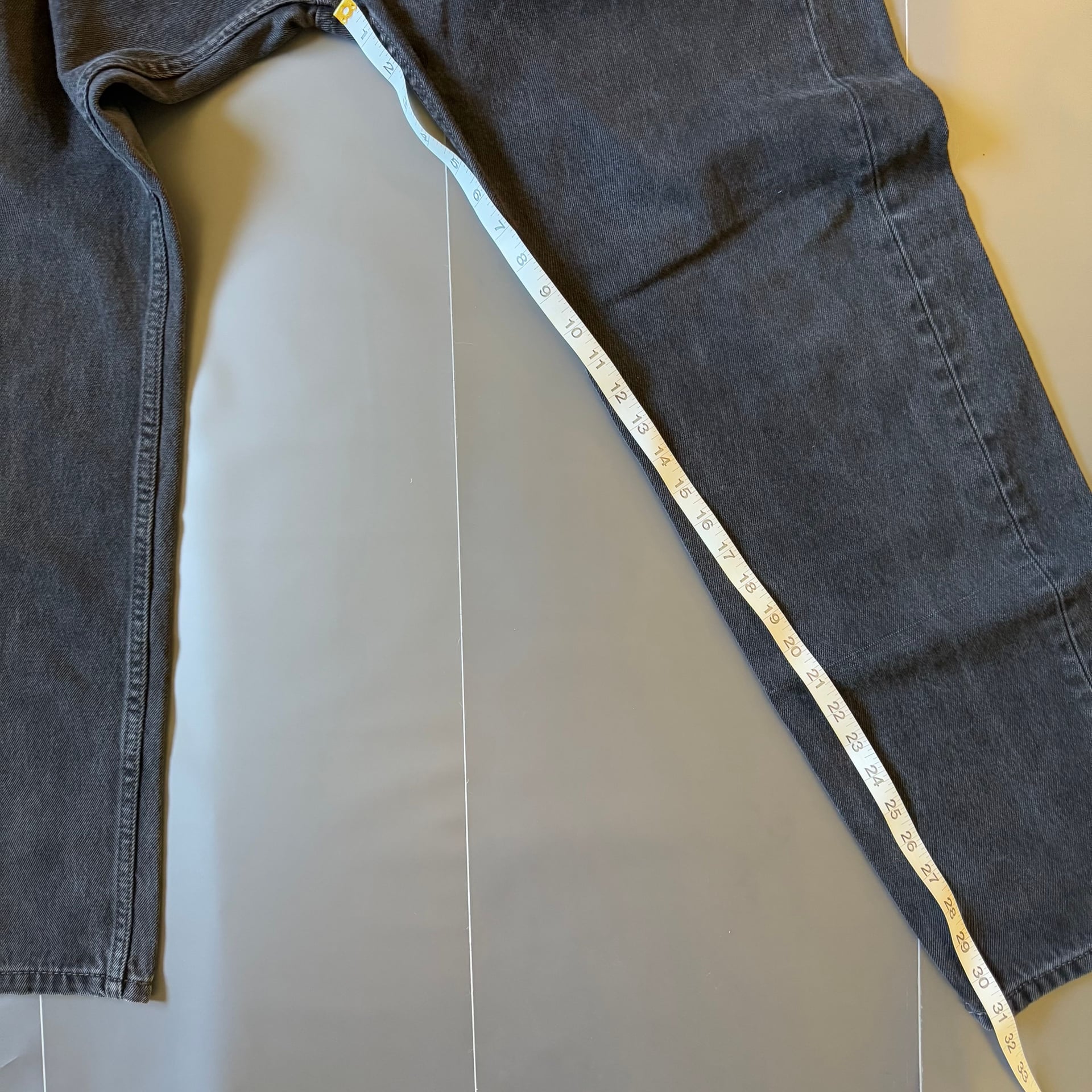 Vintage Levi's 501 Faded Black Denim Jeans 8