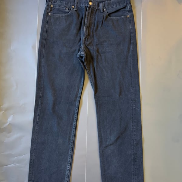 Vintage Levi's 501 Button Fly Jeans Black