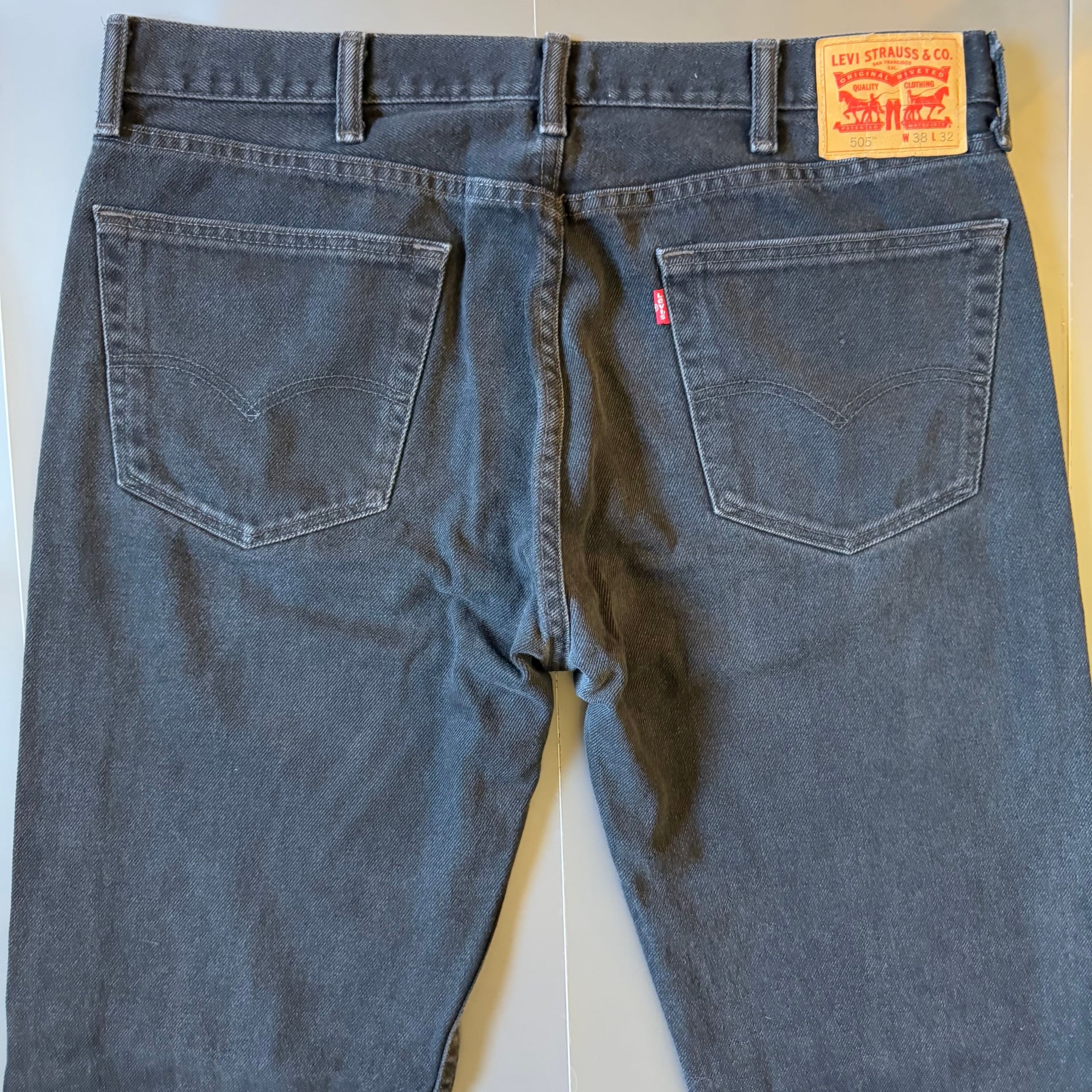 Vintage Levi's 501 Button Fly Jeans Black 4