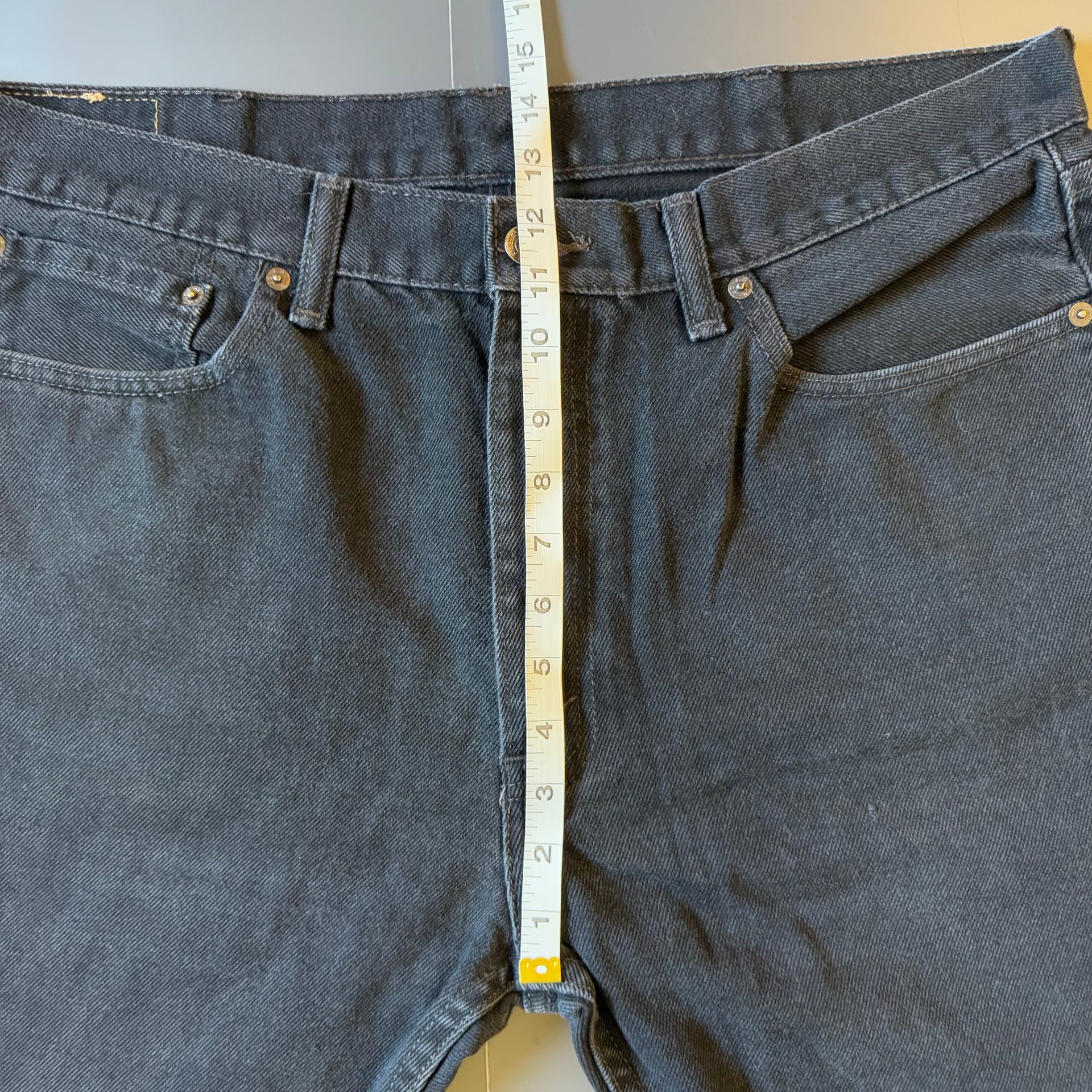 Vintage Levi's 501 Button Fly Jeans Black 6