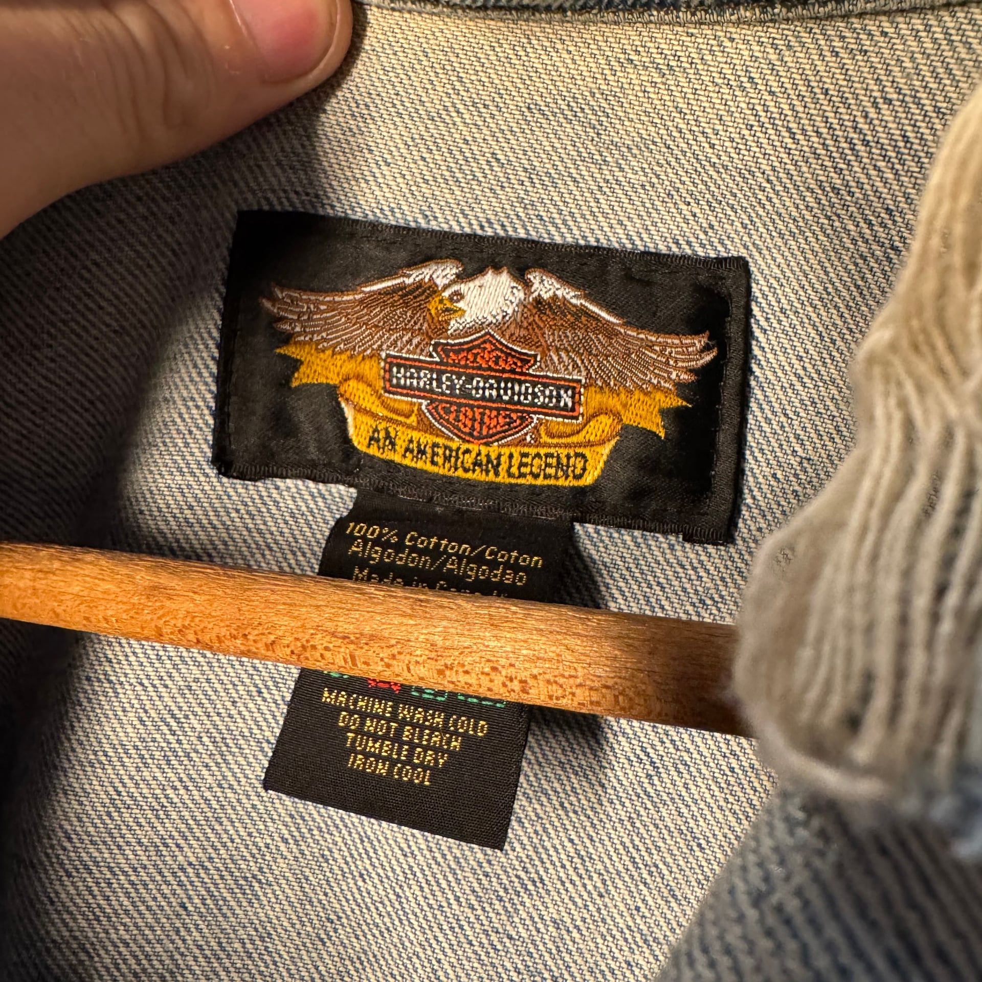 Vintage Harley Davidson Denim Jacket 4