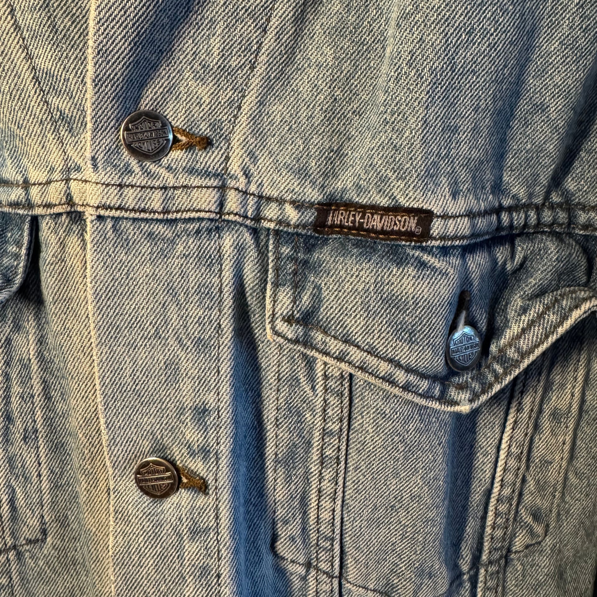 Vintage Harley Davidson Denim Jacket 5