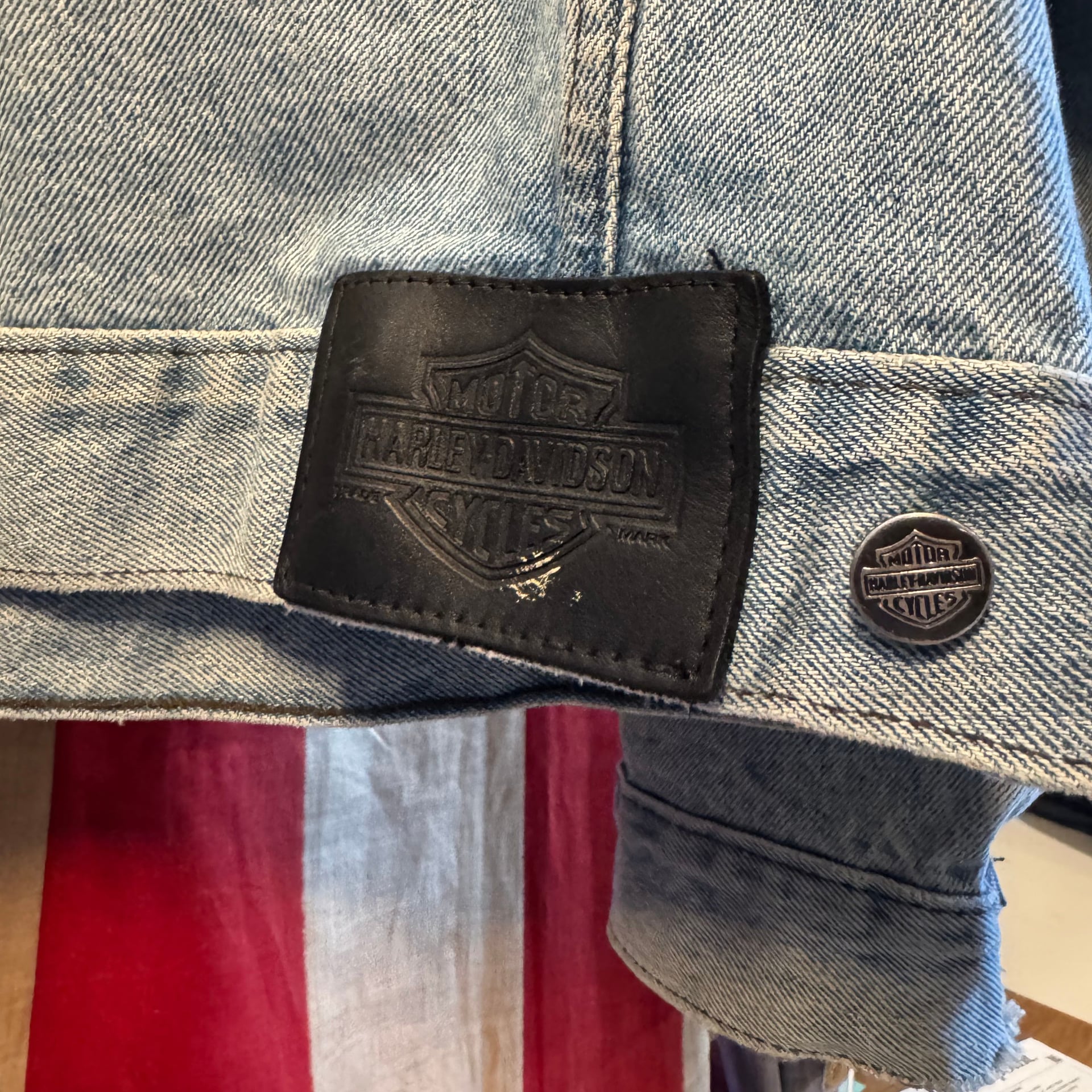 Vintage Harley Davidson Denim Jacket 7