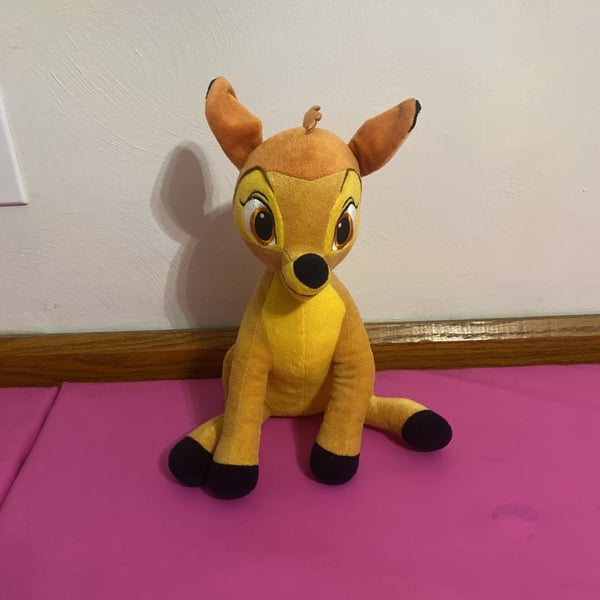 Disney Bambi Plush 12" Sitting Stuffed Animal Deer Fawn Toy