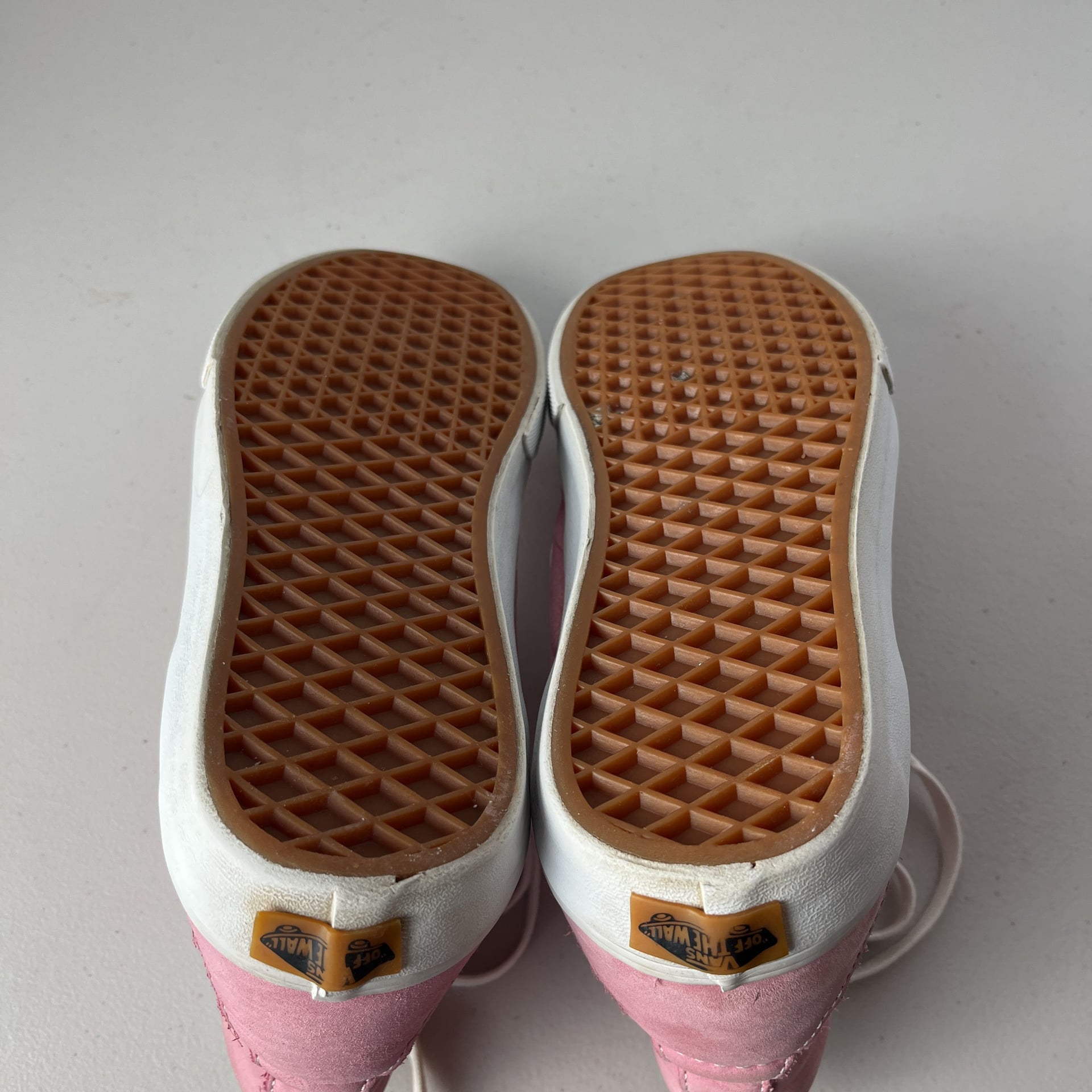 Vans Sk8-Hi Slim Leather Pink High Tops Women 8 Men 6.5 Rare 12