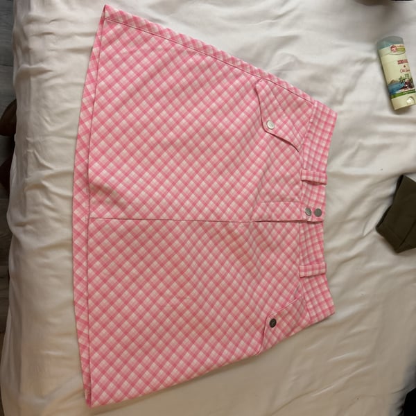 Nike Dri-Fit Golf Women's Pink Gingham Skort