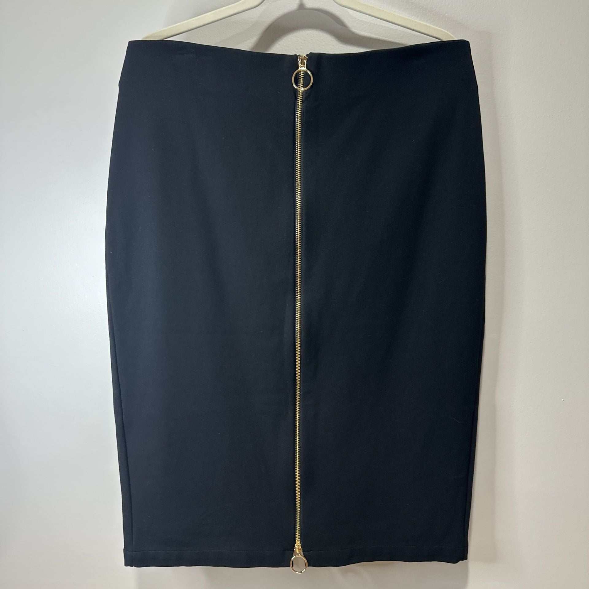 INC Straight Skirt Below Knee Black Womens, Size XL 2