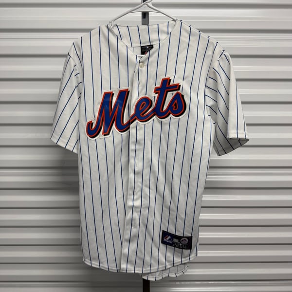 Vintage Majestic New York Mets Pinstripe Baseball Jersey