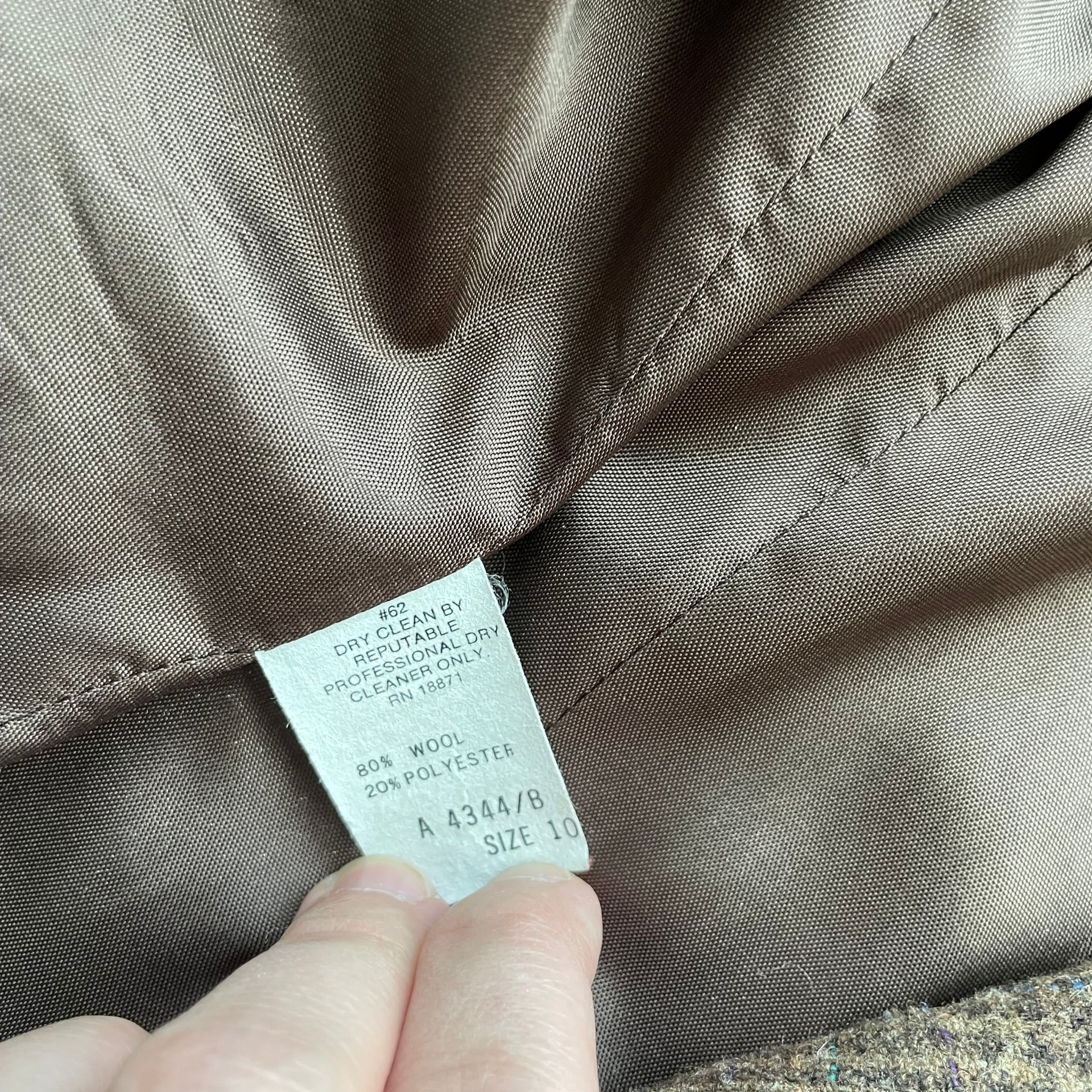 Preppy Twee Vintage Union Made Short Wool Short Blazer Jacket 7