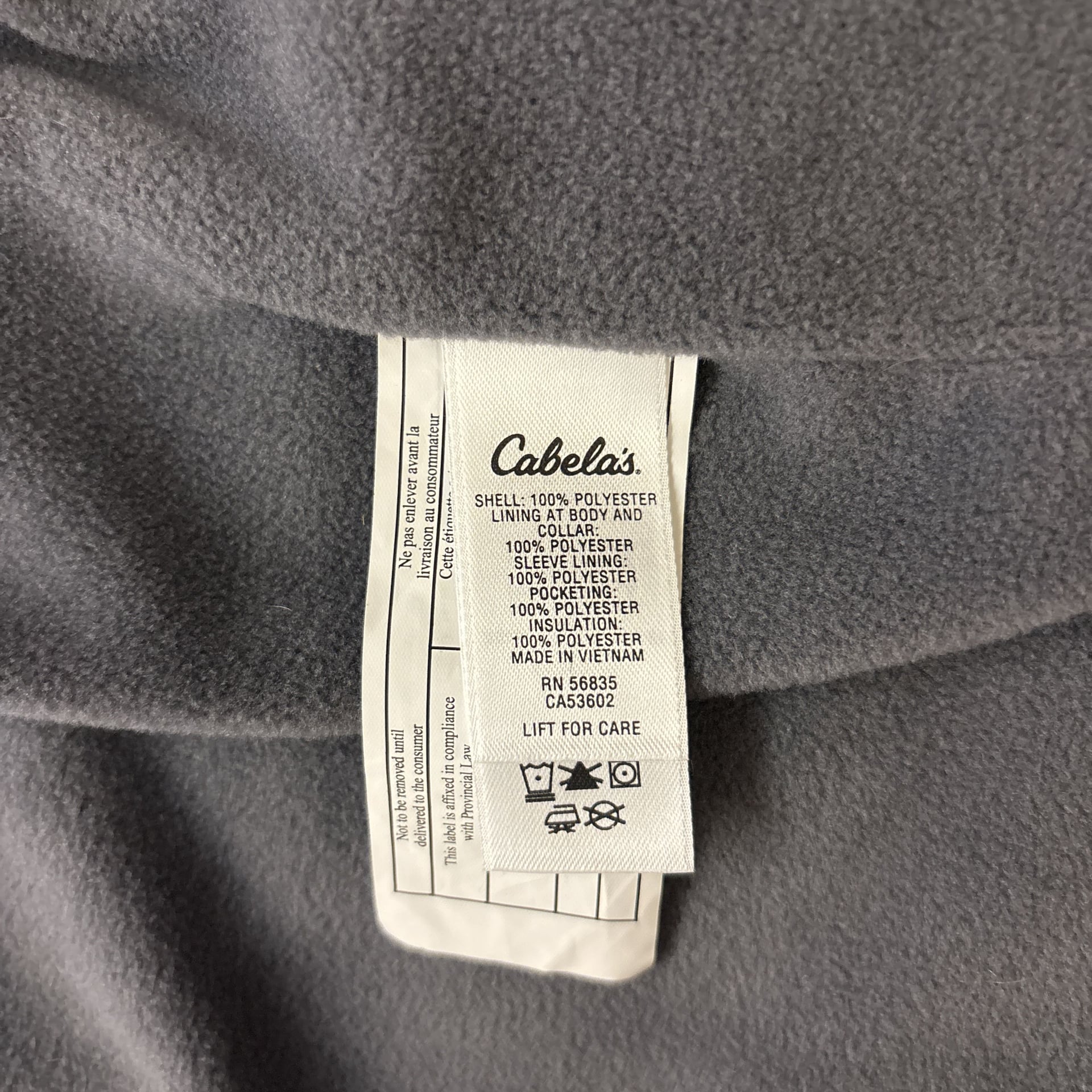 Cabela's Blue Full Zip Windbreaker Jacket 4