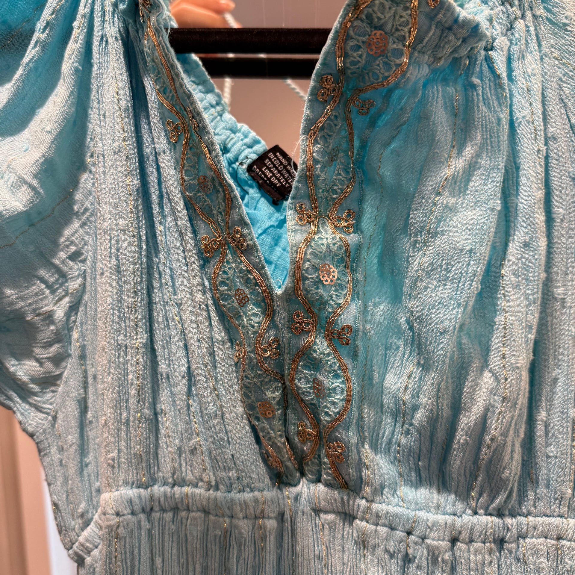 Tiare Hawaii New Moon Maxi Dress Blue Teal Ombre 3