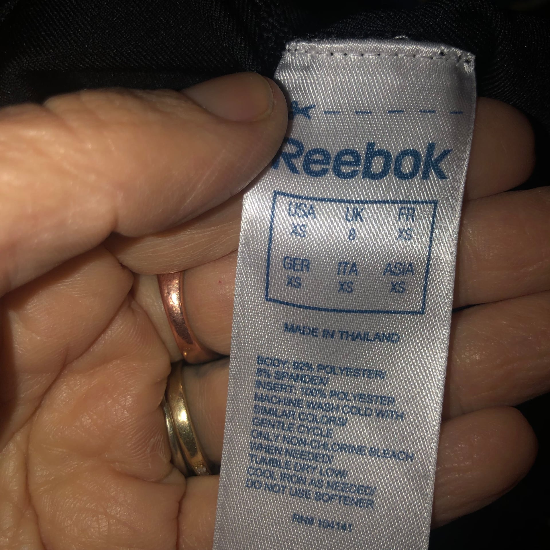 Reebok Black Slim Fit Capri Leggings 3