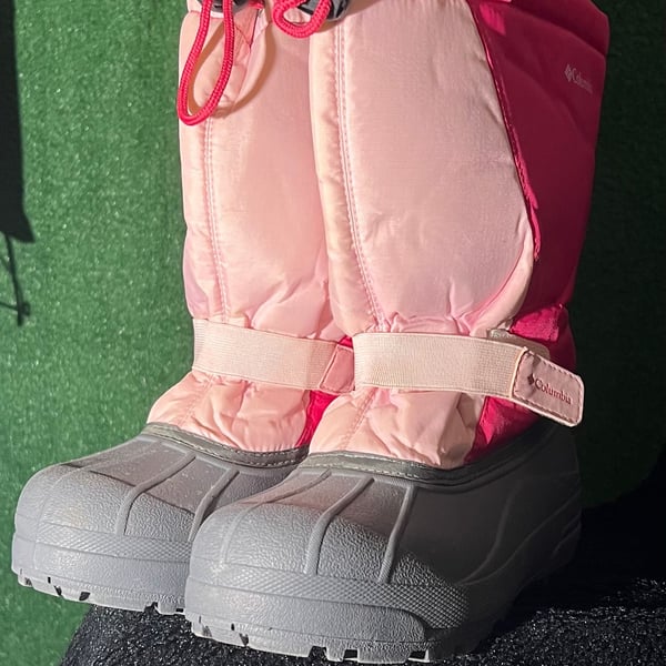 Sorel Youth Flurry Pink/Grey Winter Waterproof Snow Boots