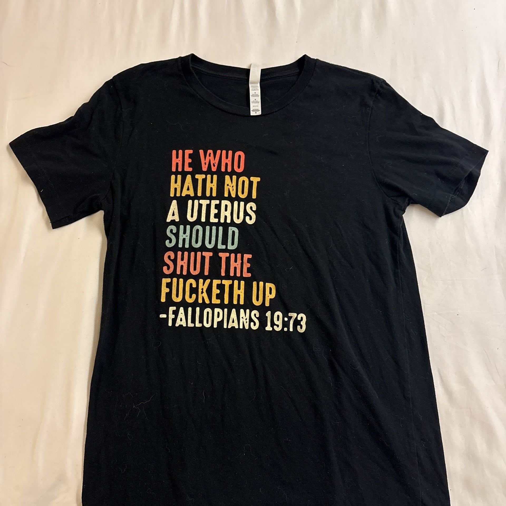 He Who Hath No Uterus Should Stfu Pro-Choice T-Shirt 1