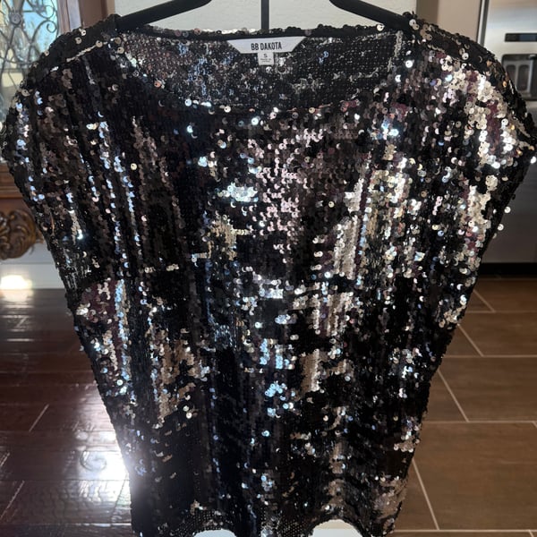 BB Dakota Sequin Disco Party Top