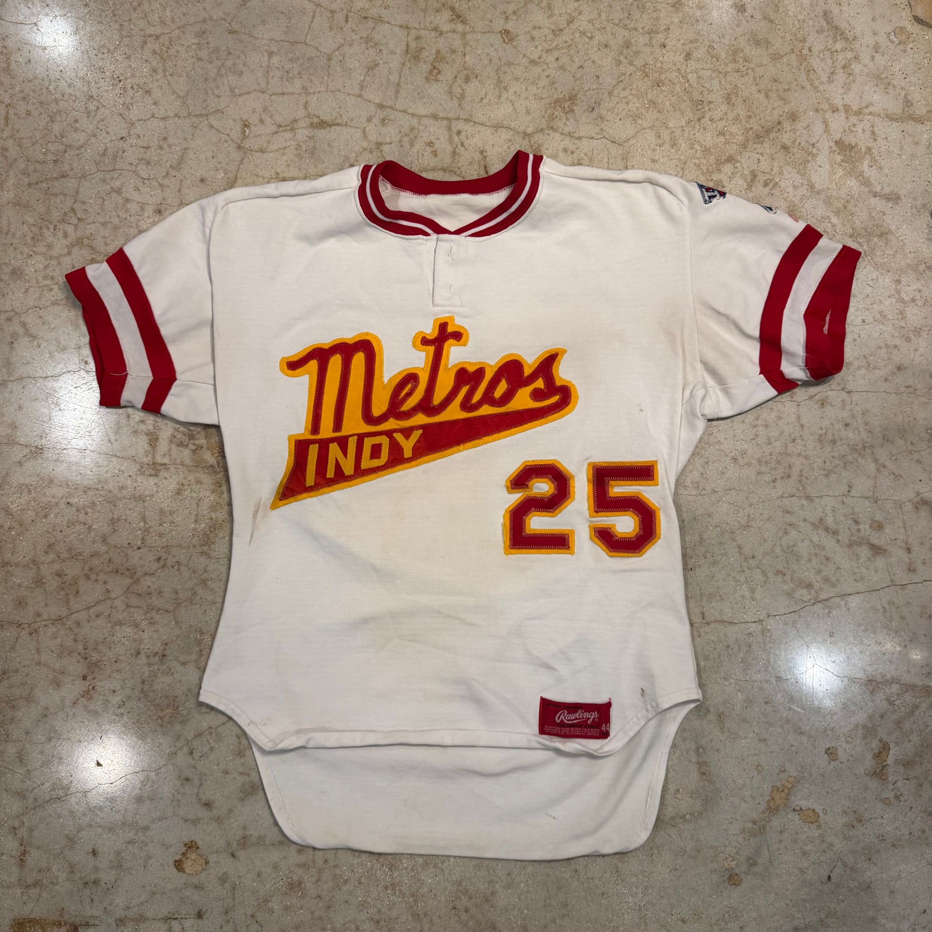 1955 Indianapolis Metros Baseball Jersey- size 44 3