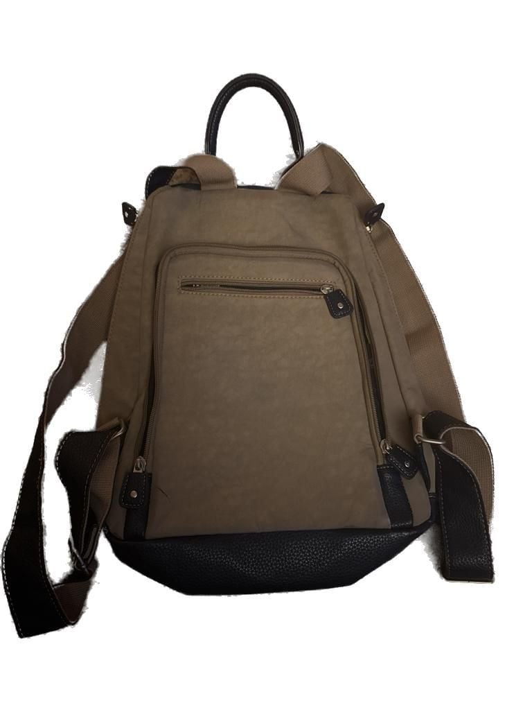 Mouflon backpack Navy Blue with tan waterproof  12
