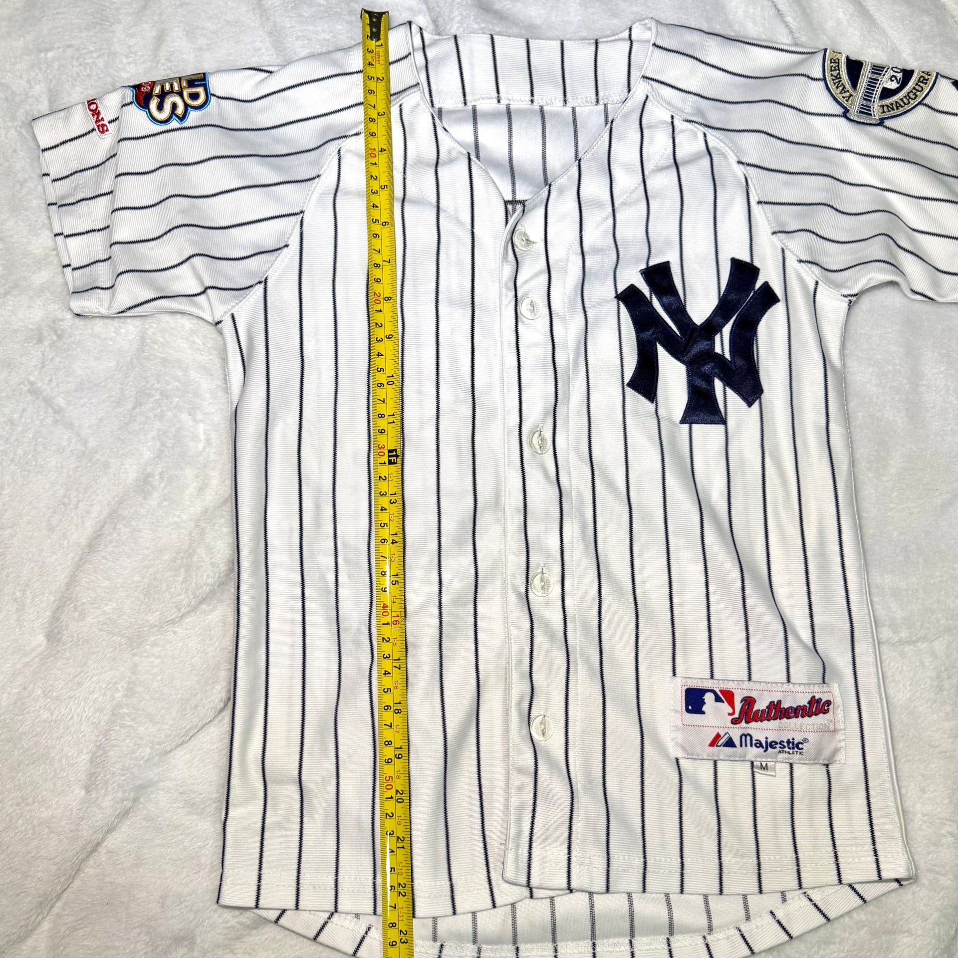 Derek Jeter NY Yankees 2009 World Series Majestic Authentic Jersey Youth Med 4