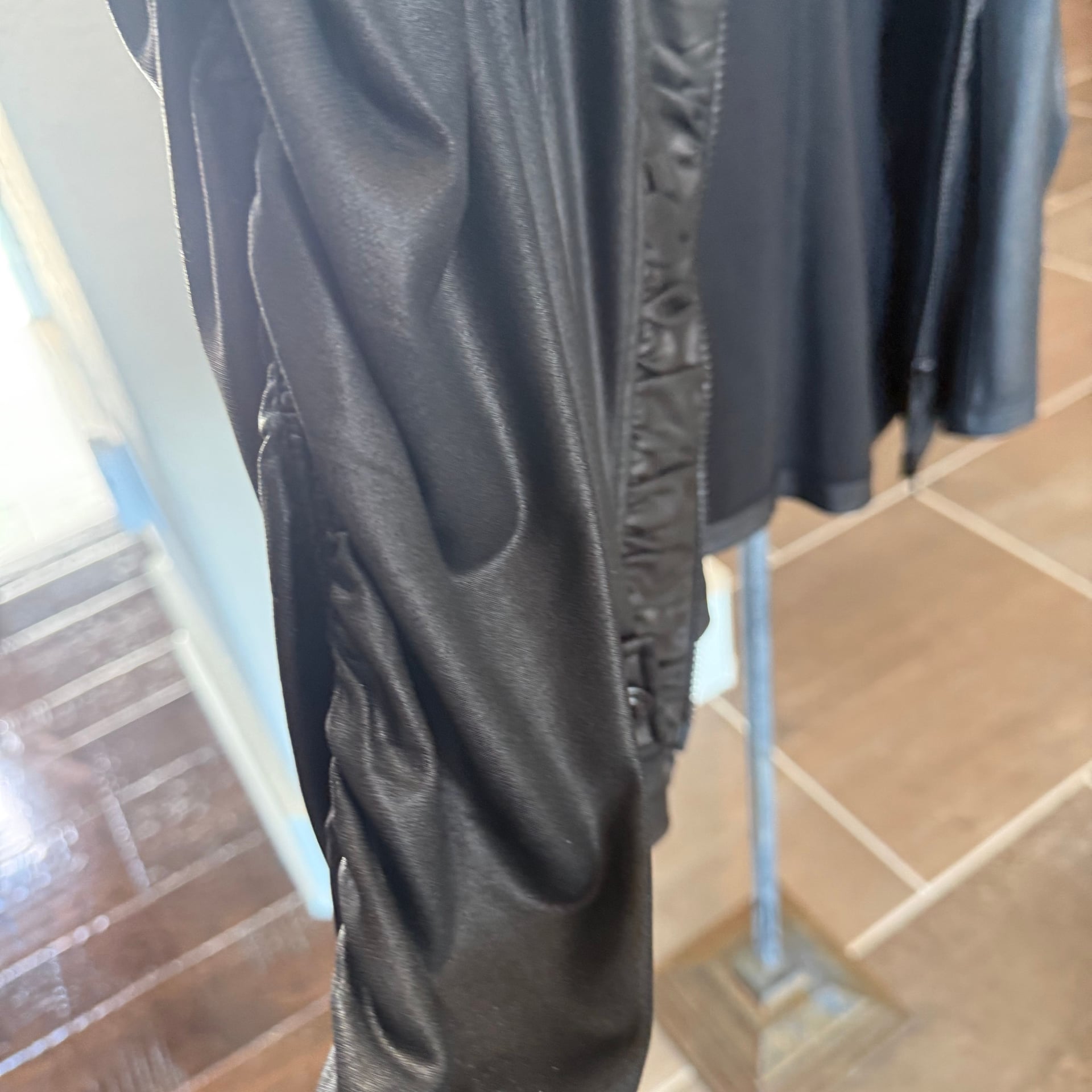 Clara Sunwoo Liquid Leather Ruched Detail Jacket 8