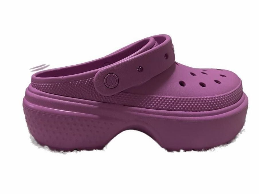 Crocs Stomp Clog Bubble Chunky Slip-On Slides Unisex M9/W11 Violet Purple 5