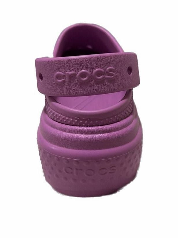 Crocs Stomp Clog Bubble Chunky Slip-On Slides Unisex M9/W11 Violet Purple 7
