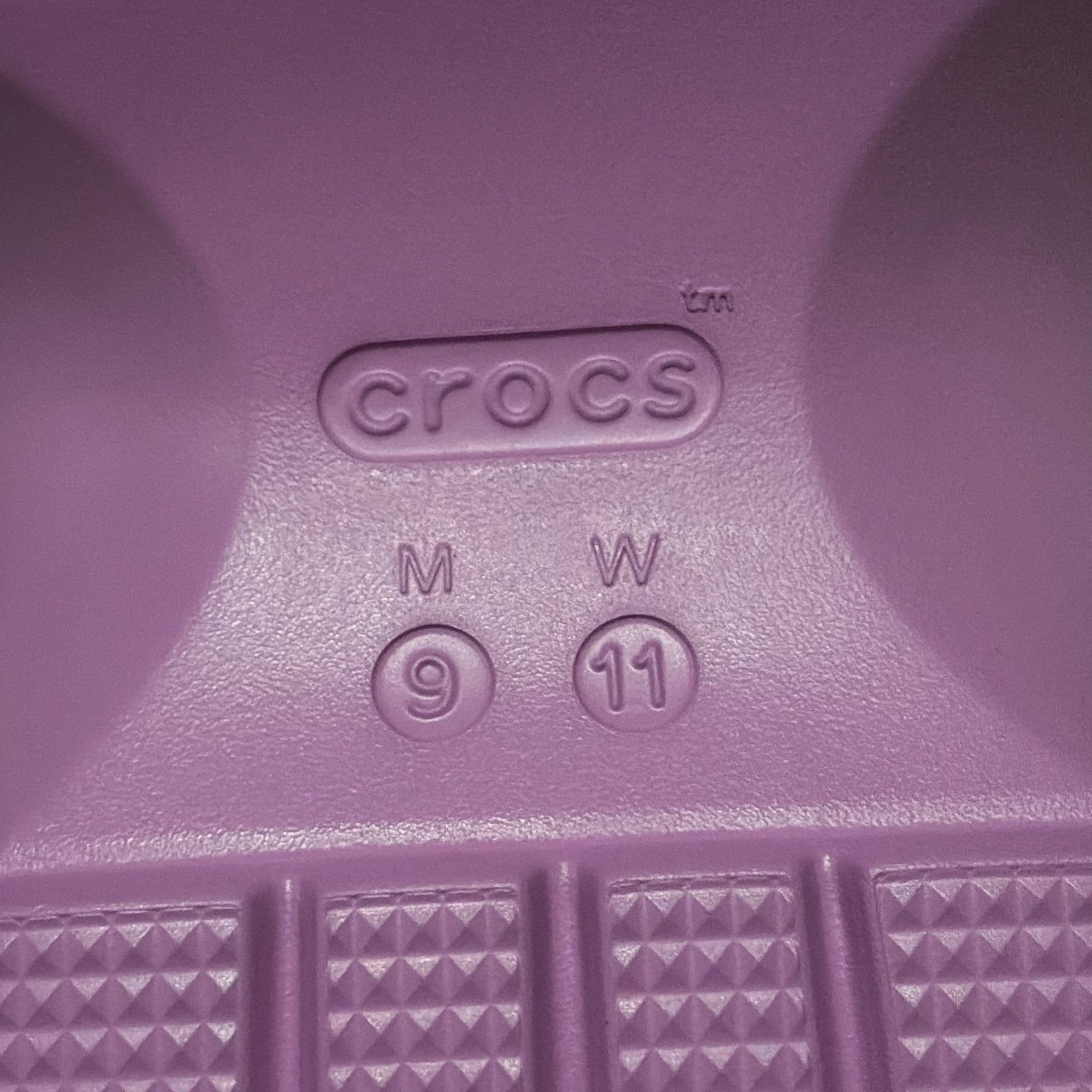 Crocs Stomp Clog Bubble Chunky Slip-On Slides Unisex M9/W11 Violet Purple 11