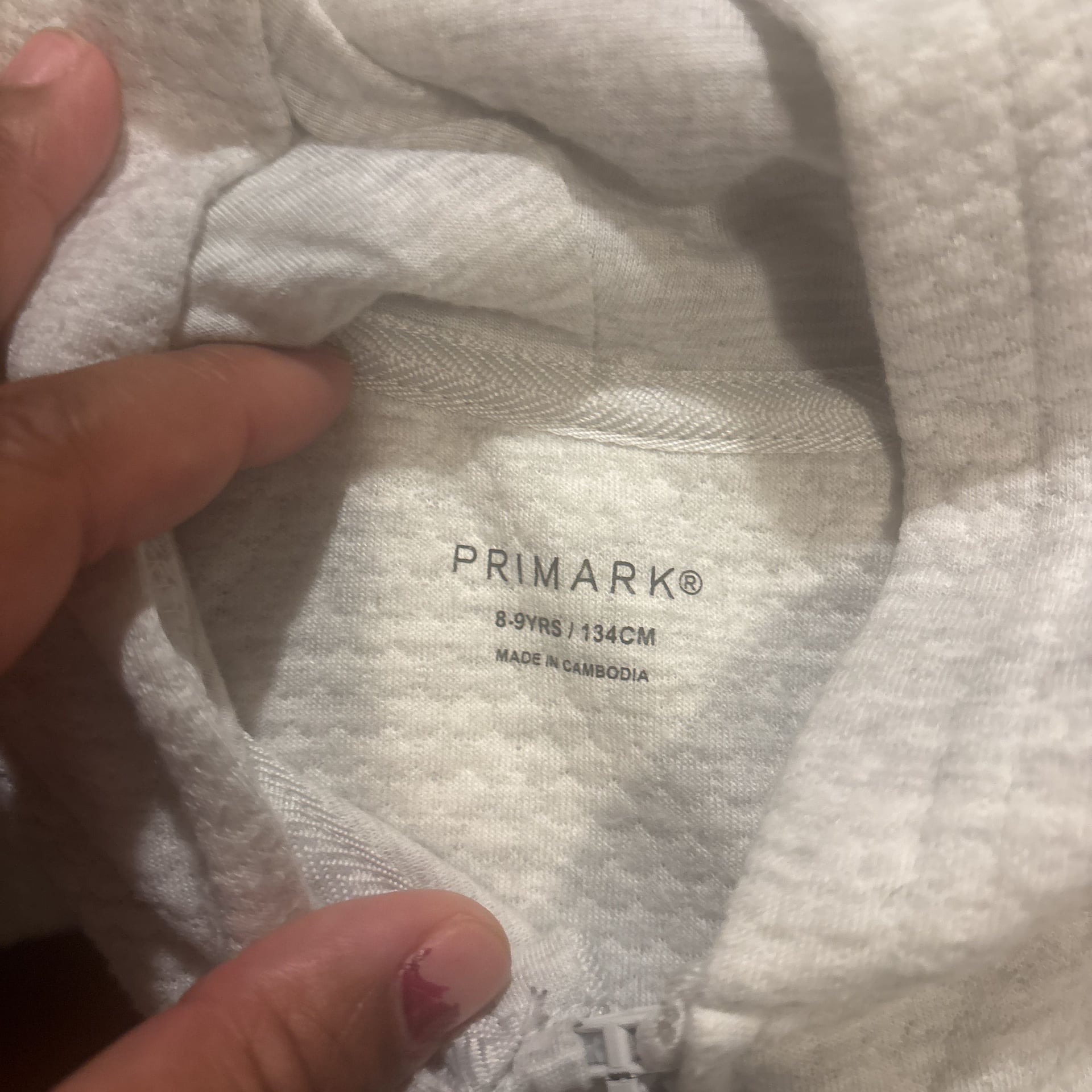 Quilted Waffle Hoodie, White 2