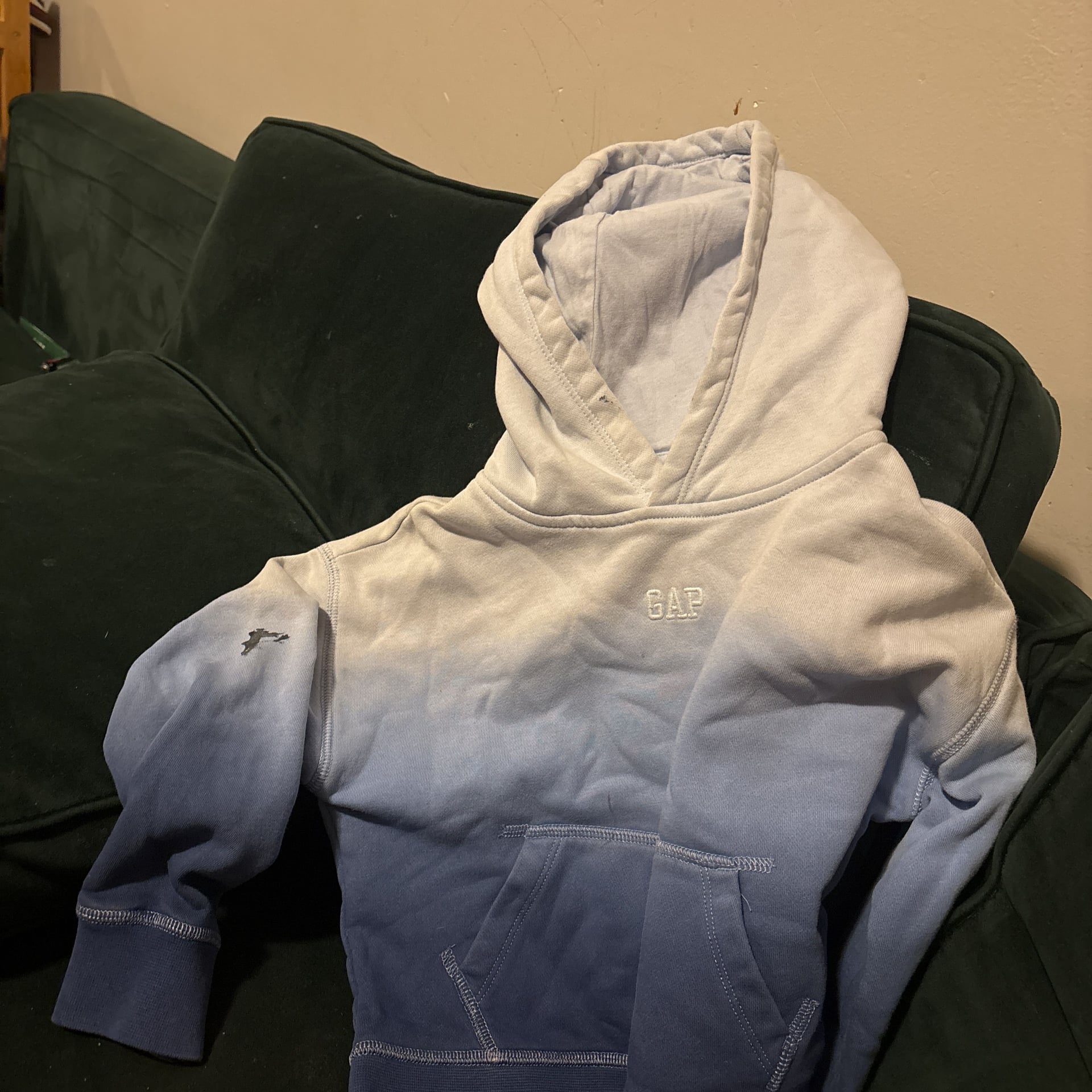 Gap Grey Hoodie with Blue Logo 2