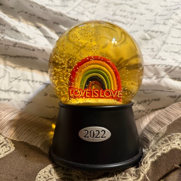 Wondershop Love Is Love Musical Snow Globe