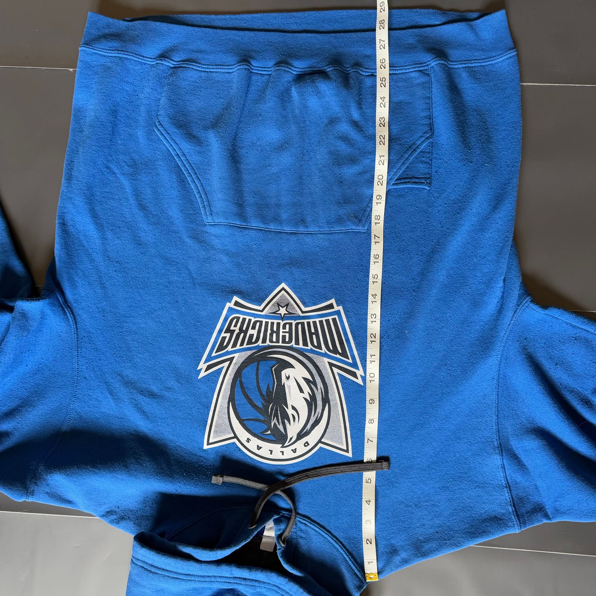Dallas Mavericks Blue Classic Chenille Hoodie 3