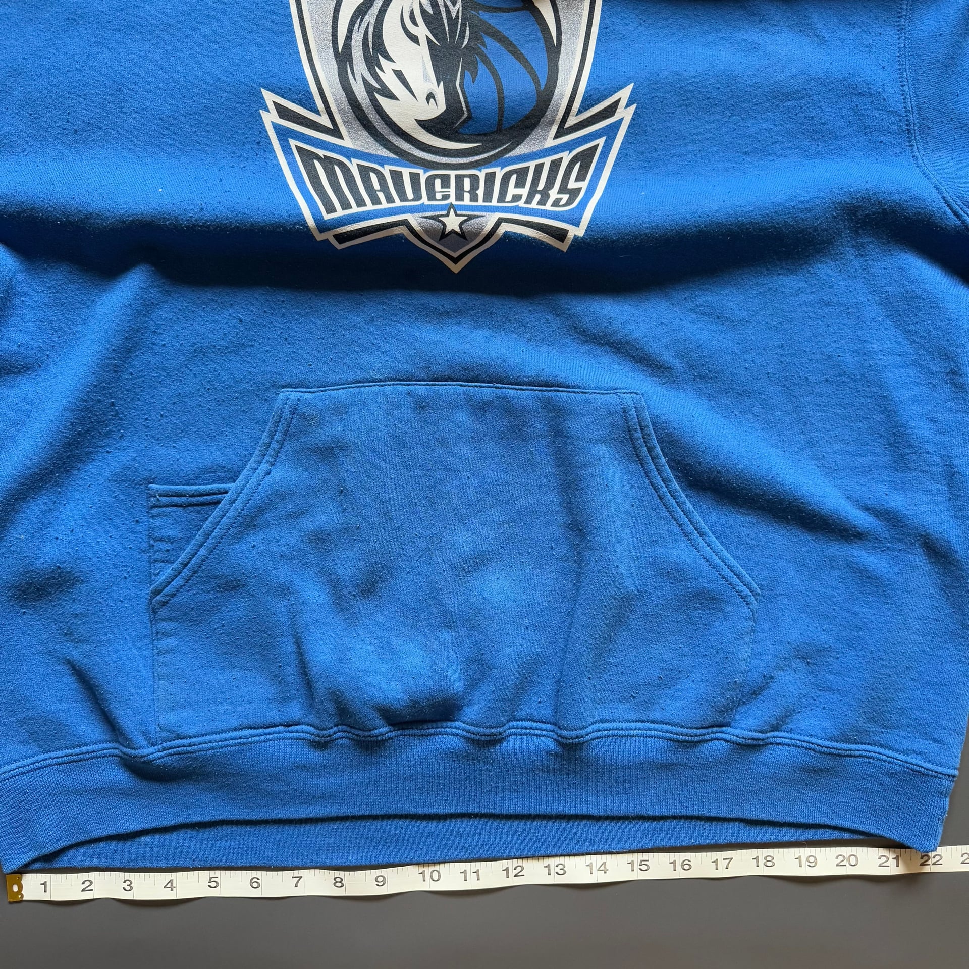Dallas Mavericks Blue Classic Chenille Hoodie 5