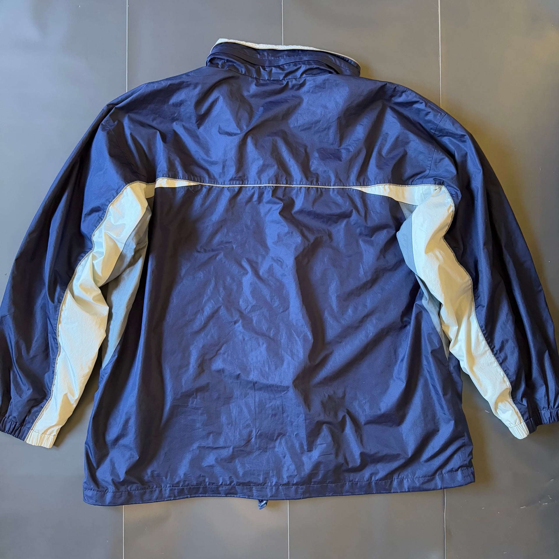 Full Zip Blue & White Windbreaker Jacket 2