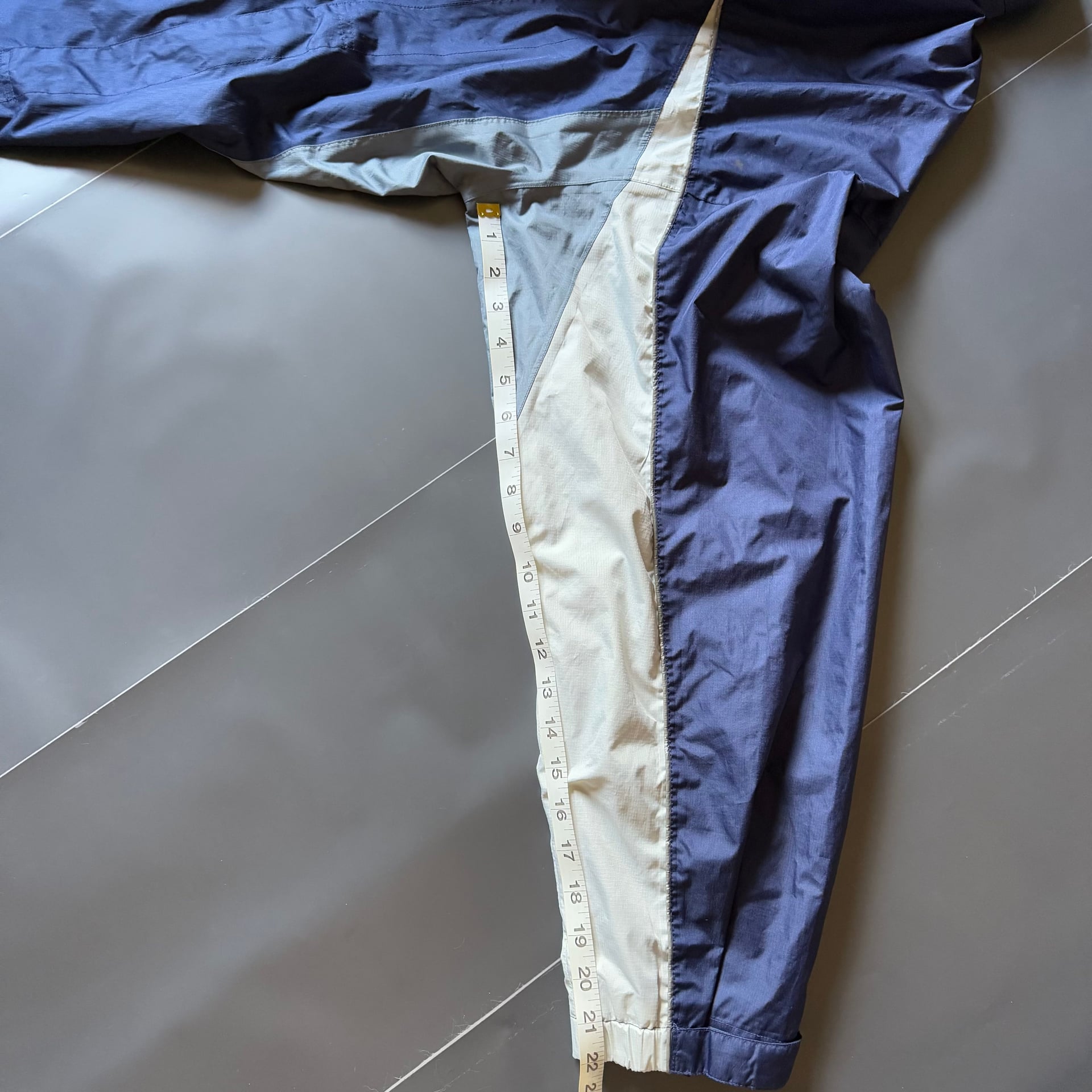 Full Zip Blue & White Windbreaker Jacket 6