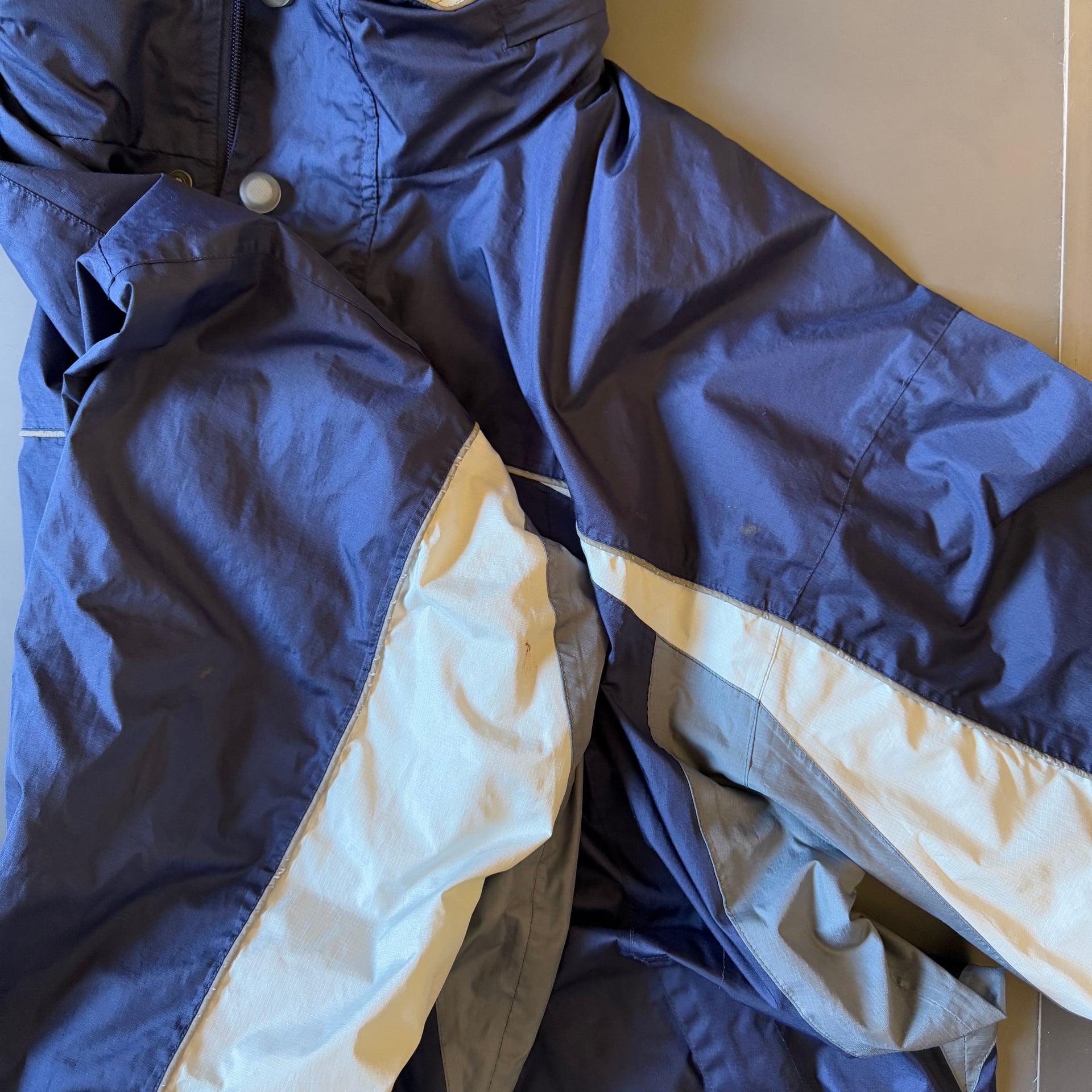 Full Zip Blue & White Windbreaker Jacket 8