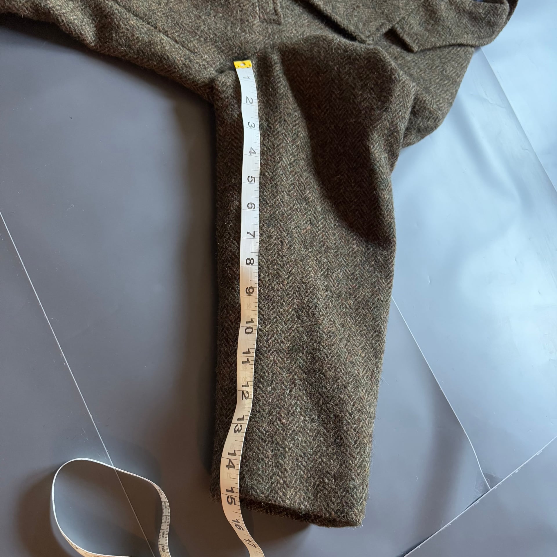 Vintage Polo Ralph Lauren Wool Tweed Blazer Jacket Gray Brown Men's USA 6