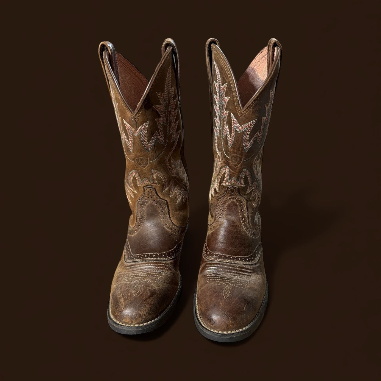 Ariat Heritage Stockman Women's Distressed Brown Western Cowboy Boots 3